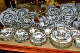 A QUANTITY OF COALPORT INDIAN TREE DINNERWARES, comprising two bread and butter plates, one footed