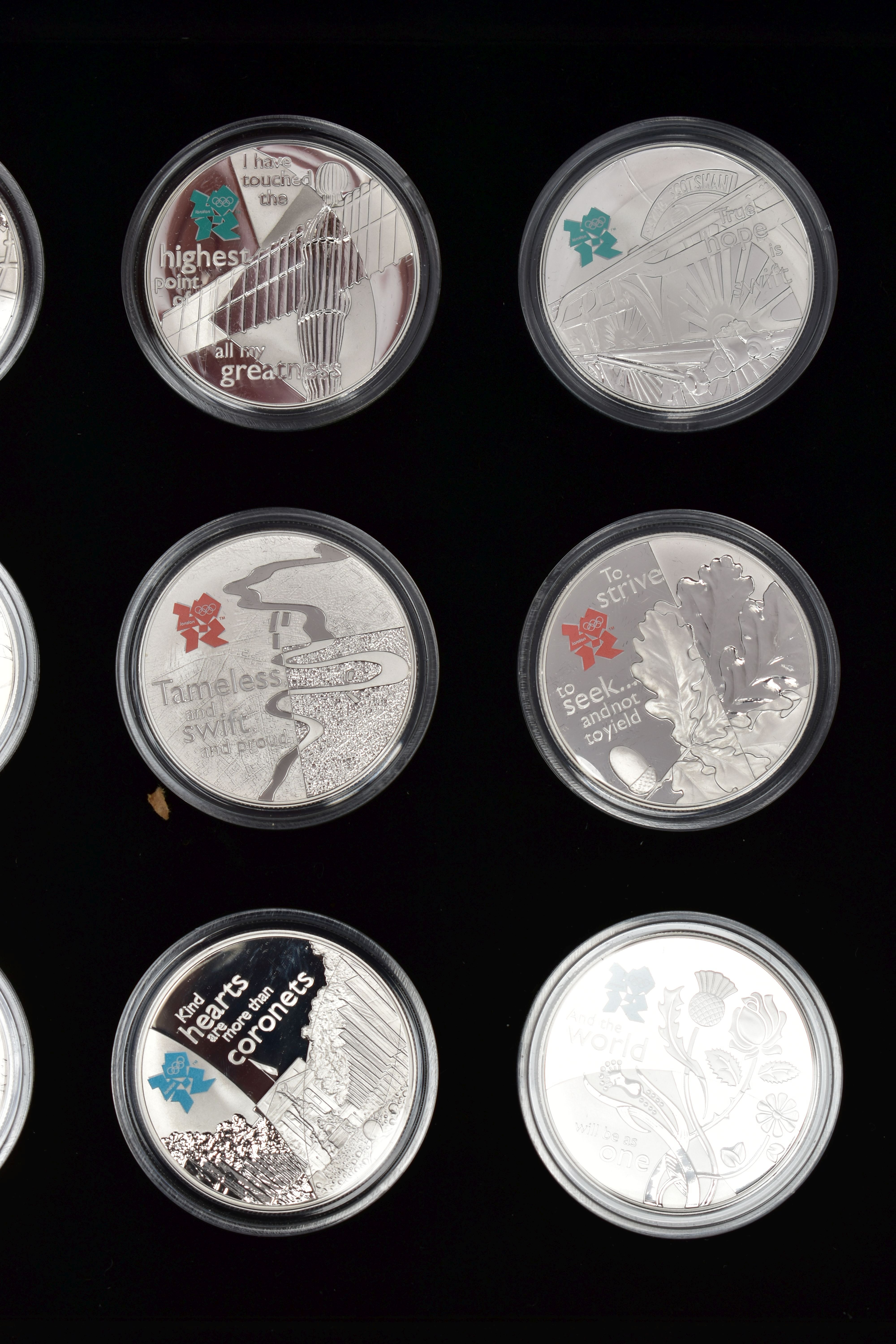 A CASED DISPLAY BY THE ROYAL MINT (A Celebration of Britain) 18 Silver proof series coins for the - Image 4 of 5