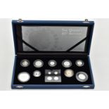 A ROYAL MINT CELEBRATION IN SILVER 'THE QUEENS 80th BIRTHDAY COLLECTION 2006' SILVER PROOF COIN SET,