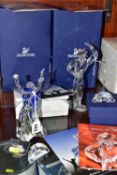 TWO BOXED SWAROVSKI COLLECTORS SOCIETY ANNUAL FIGURES FROM MAGIC OF DANCE TRILOGY, comprising