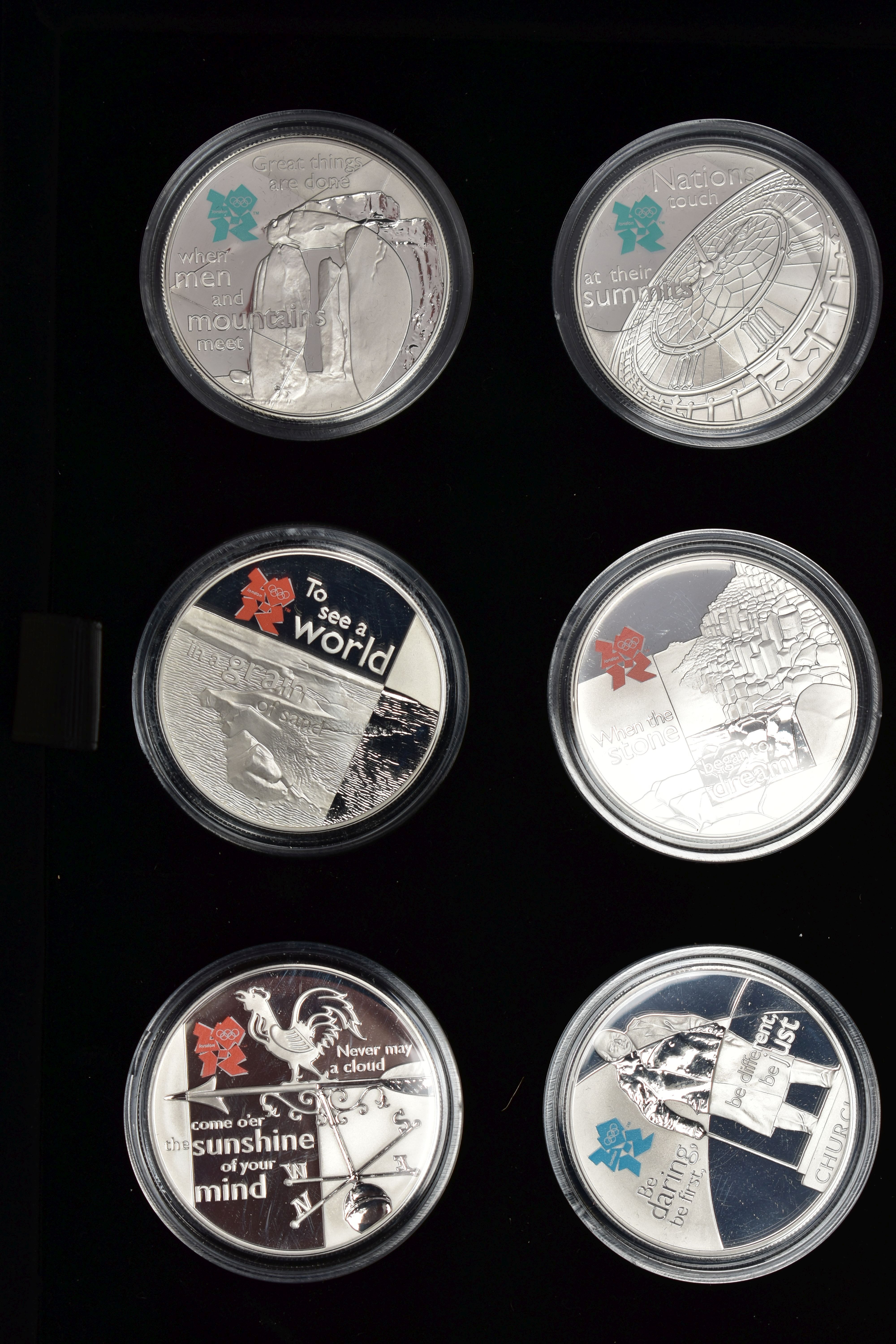 A CASED DISPLAY BY THE ROYAL MINT (A Celebration of Britain) 18 Silver proof series coins for the - Image 3 of 5