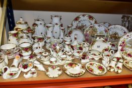 A QUANTITY OF ROYAL ALBERT 'OLD COUNTRY ROSES' PATTERN TEA AND GIFT WARES, comprising two ginger