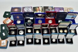 A COLLECTION OF ROYAL MINT UK SILVER PROOF COINAGE, to include a 1997-1998 Two coin silver proof set