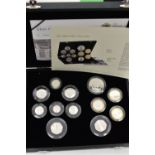A 2009 SILVER PROOF ROYAL MINT SET OF 12 COINS, to include the rare and sort after Kew Gardens Fifty