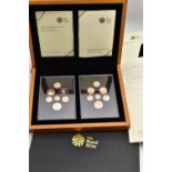 A ROYAL MINT 2008 UK COINAGE SHIELD OF ARMS GOLD PROOF COLLECTION AND A 2008 UNITED KINGDOM ROYAL