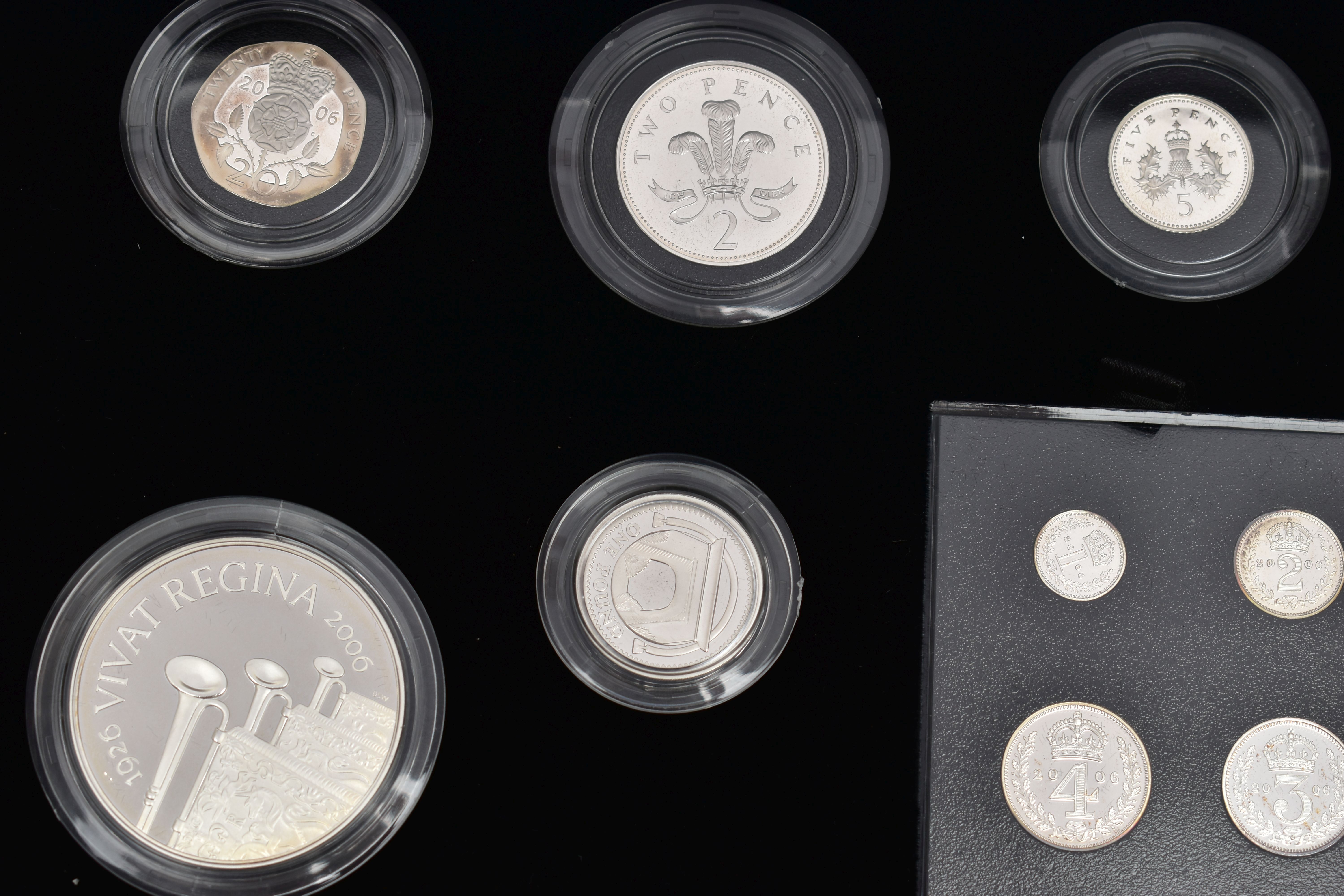 A ROYAL MINT CELEBRATION IN SILVER 'THE QUEENS 80th BIRTHDAY COLLECTION 2006' SILVER PROOF COIN SET, - Image 3 of 4