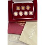 A ROYAL MINT 'THE HALF SOVEREIGN PORTRAIT COLLECTION', containing seven coins, Victoria Yound