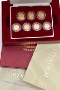 A ROYAL MINT 'THE HALF SOVEREIGN PORTRAIT COLLECTION', containing seven coins, Victoria Yound