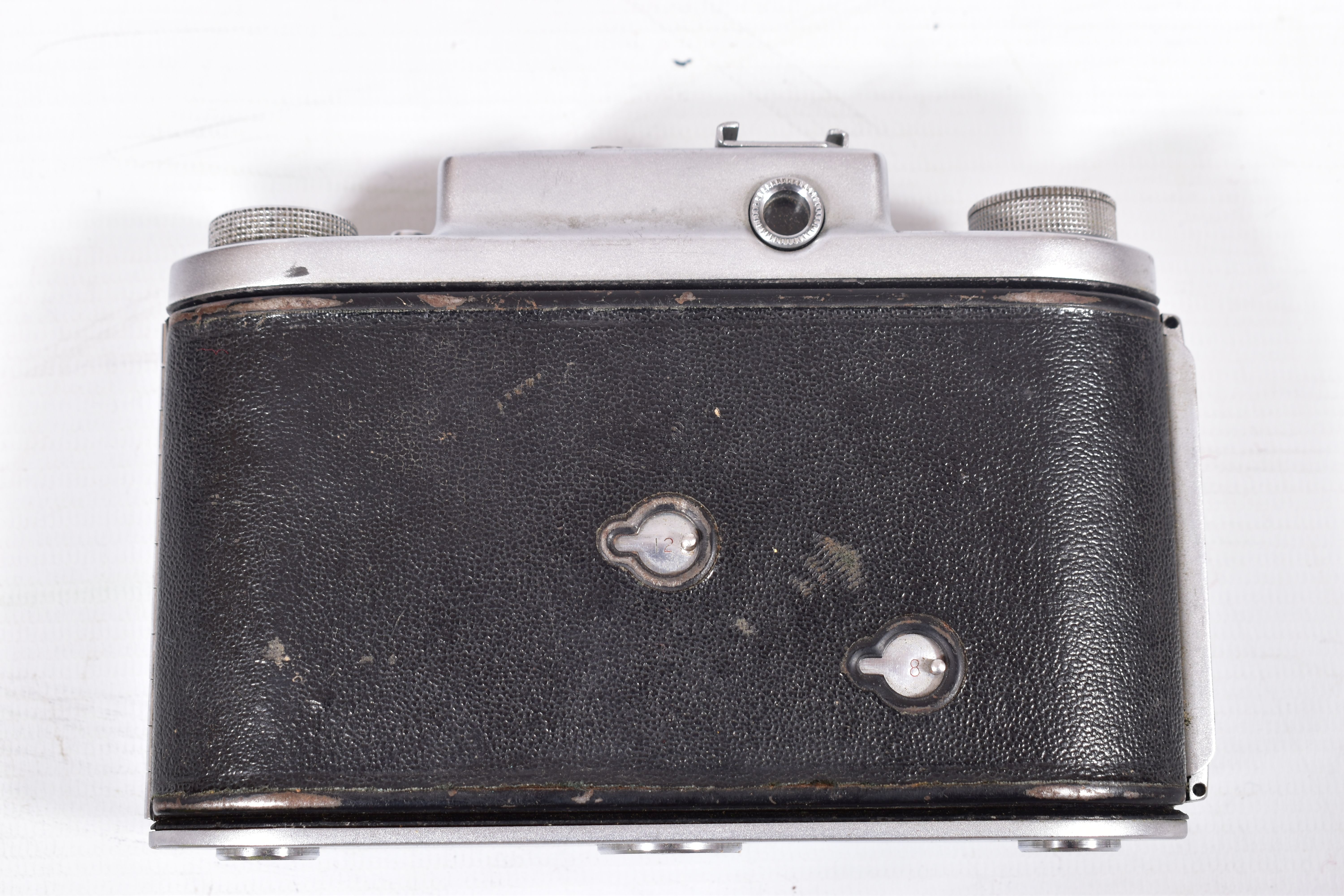 A WRAYFLEX 1 FILM CAMERA fitted with a Wray 50mm f2.8 lens , a Zeiss Ikon Contessa Nettel Picolette, - Image 6 of 8