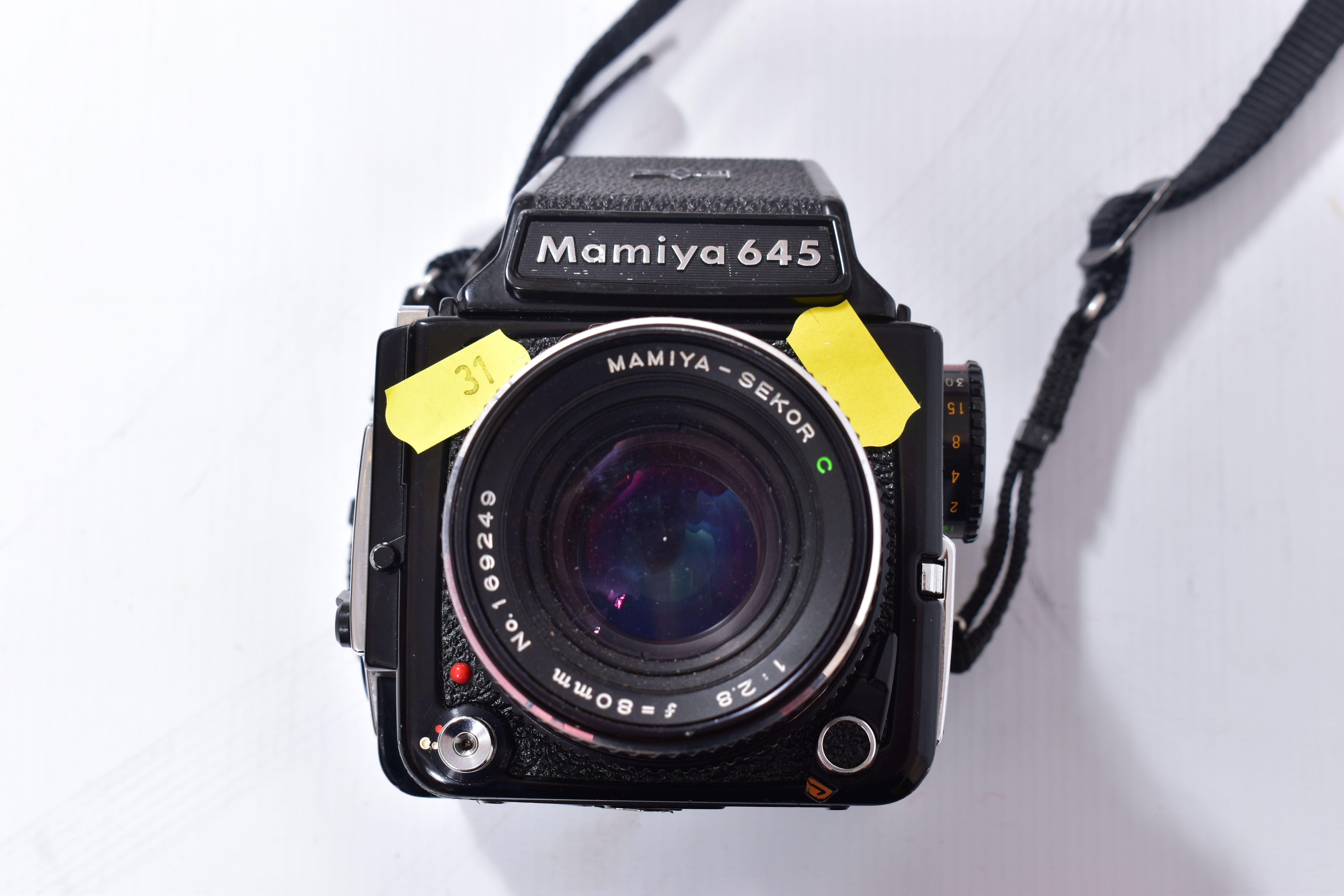 A MAMIYA M645 1000S MEDIUM FORMAT CAMERA fitted with a Sekor C 80mm f2.8 lens ( missing winding - Image 6 of 8