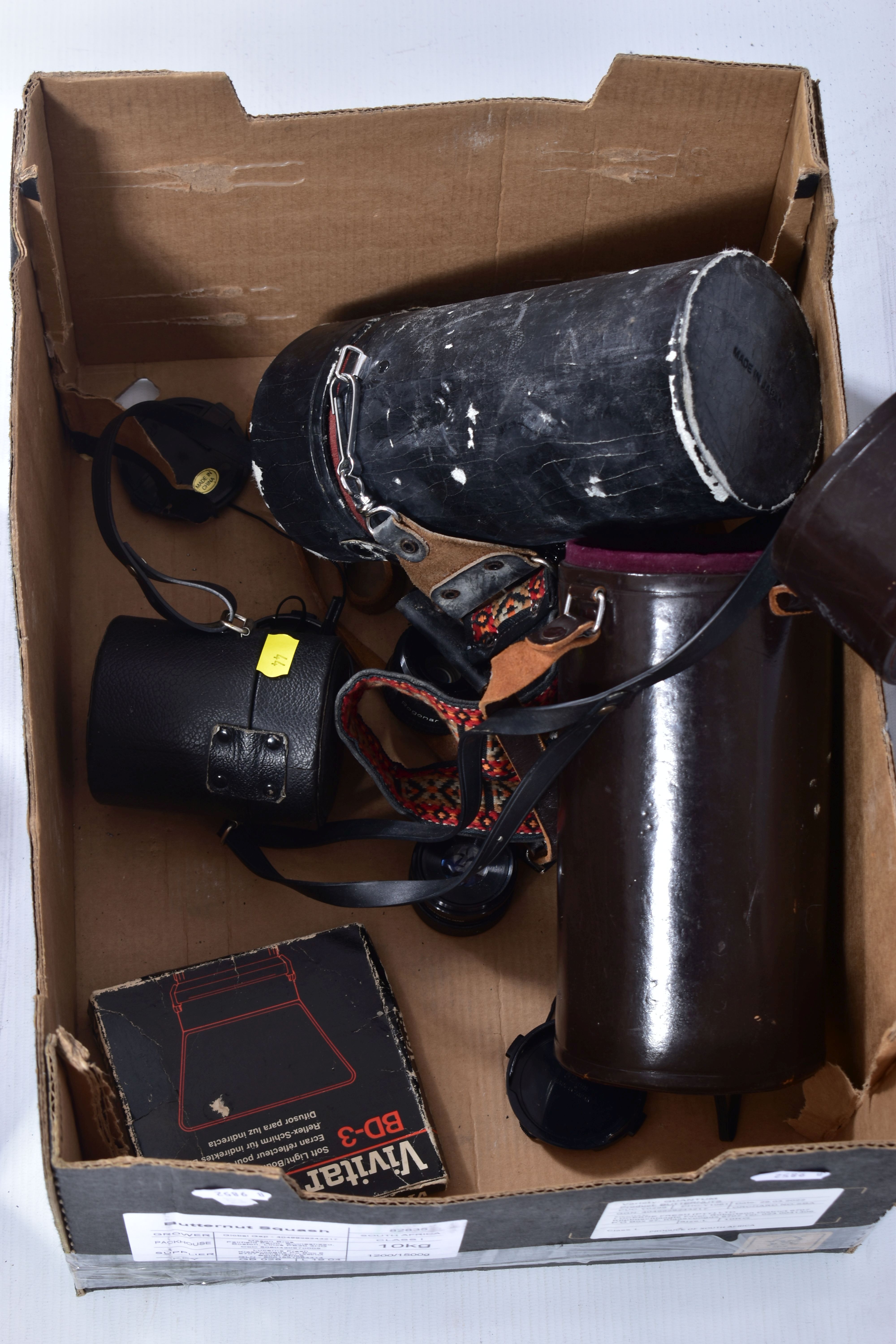 A SMALL TRAY CONTAINING MOSTLY VINTAGE NIKON CAMERA LENSES comprising of a H-Auto 300mm f4.5 in - Image 5 of 5