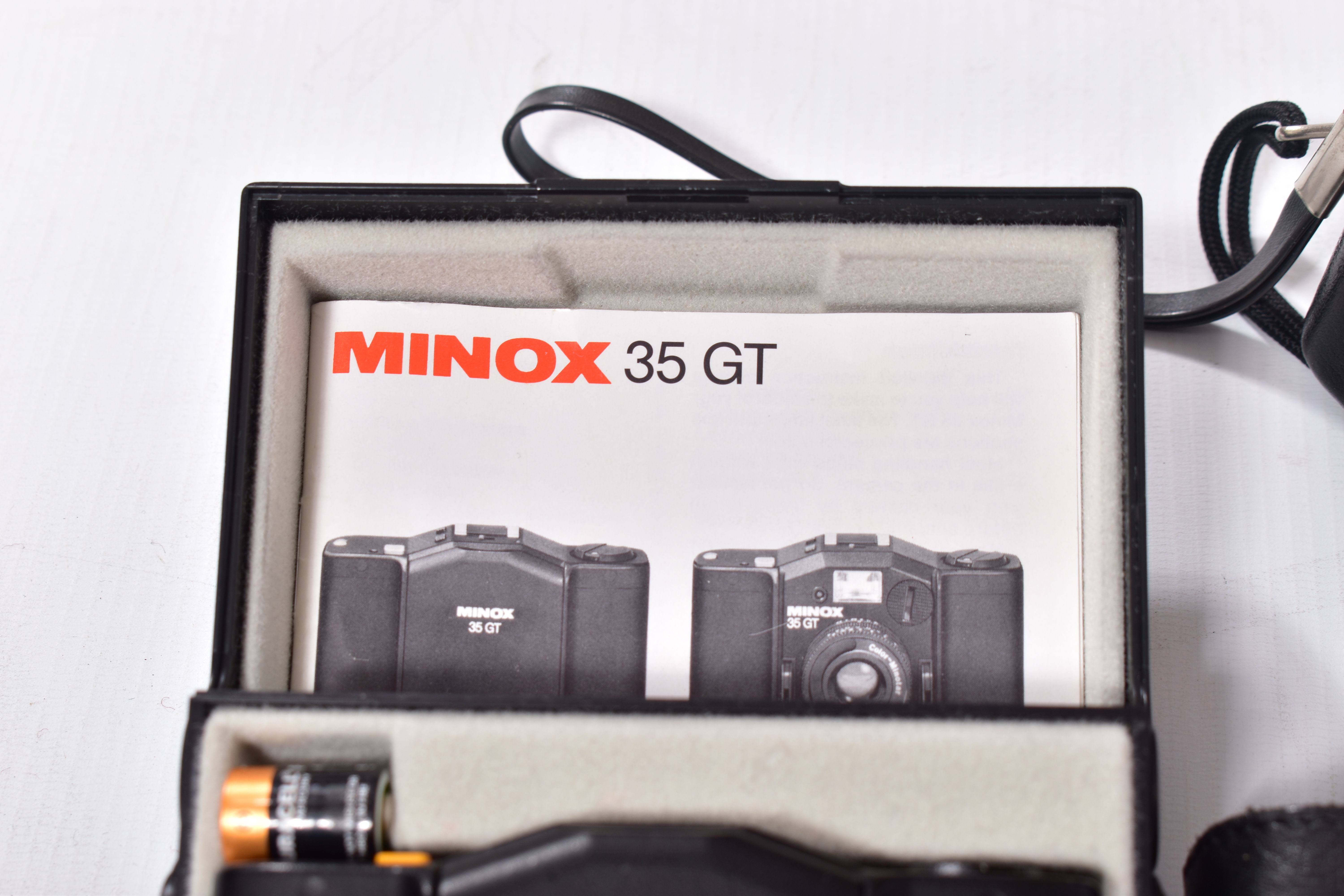 A MINOX 35GT FILM CAMERA in case with a leather pouch - Image 3 of 6