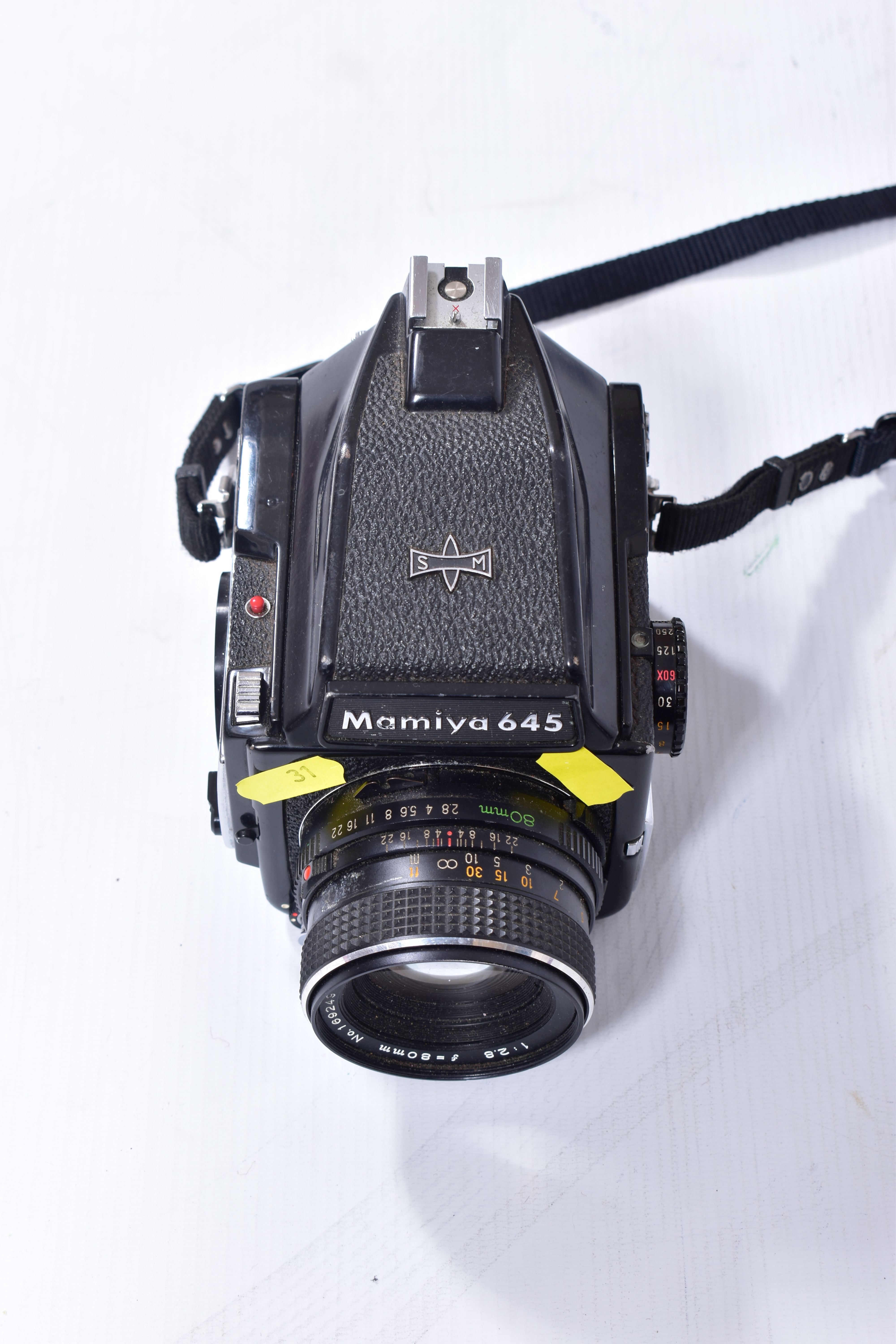 A MAMIYA M645 1000S MEDIUM FORMAT CAMERA fitted with a Sekor C 80mm f2.8 lens ( missing winding - Image 5 of 8