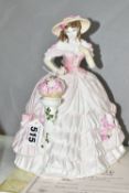 A BOXED COALPORT LIMITED EDITION 'ROSE BLOSSOM' FIGURINE, for Compton & Woodhouse as part of the '