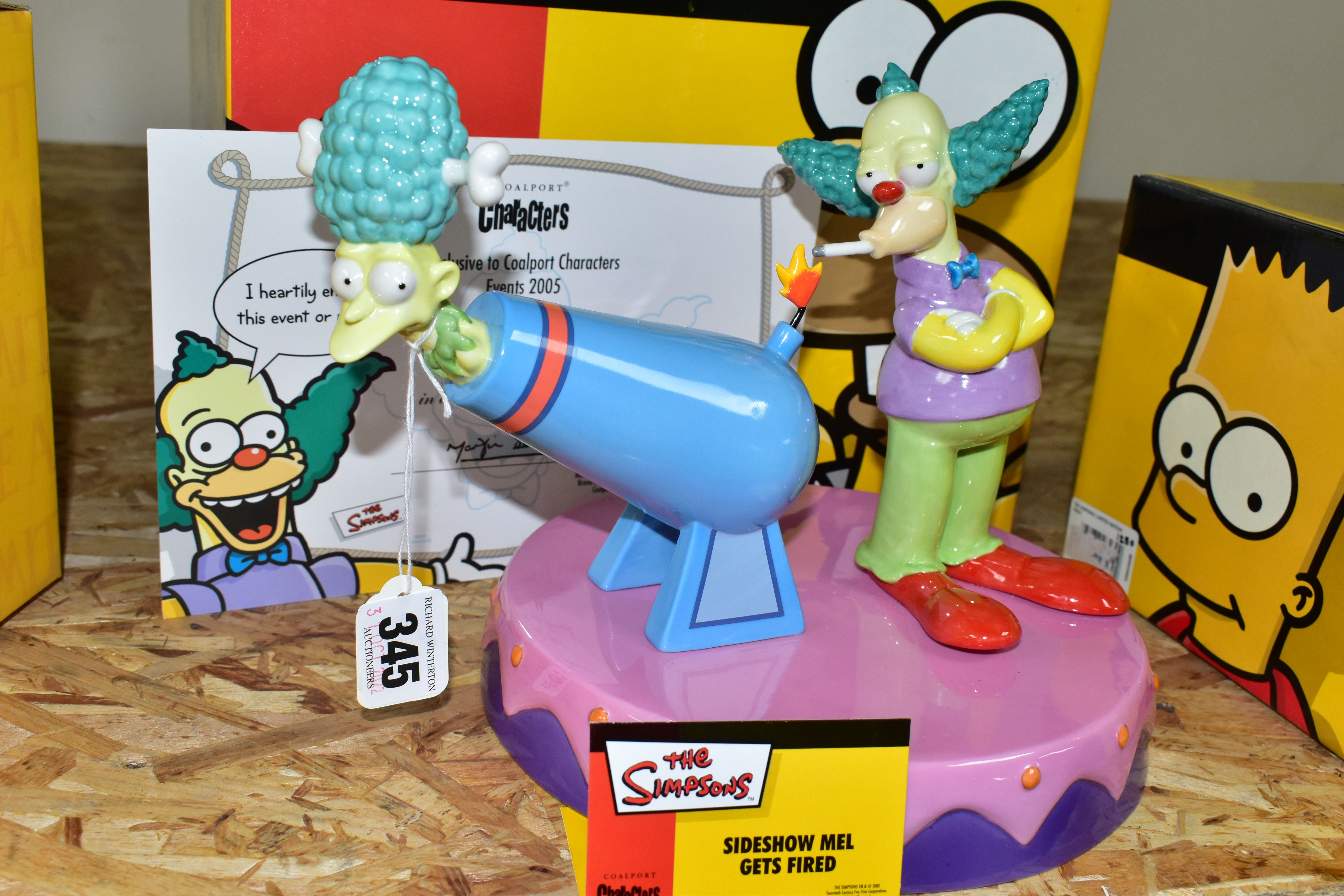 THREE BOXED LIMITED EDITION COALPORT CHARACTERS 'THE SIMPSONS' FIGURE GROUPS, comprising two 'Side - Image 4 of 4