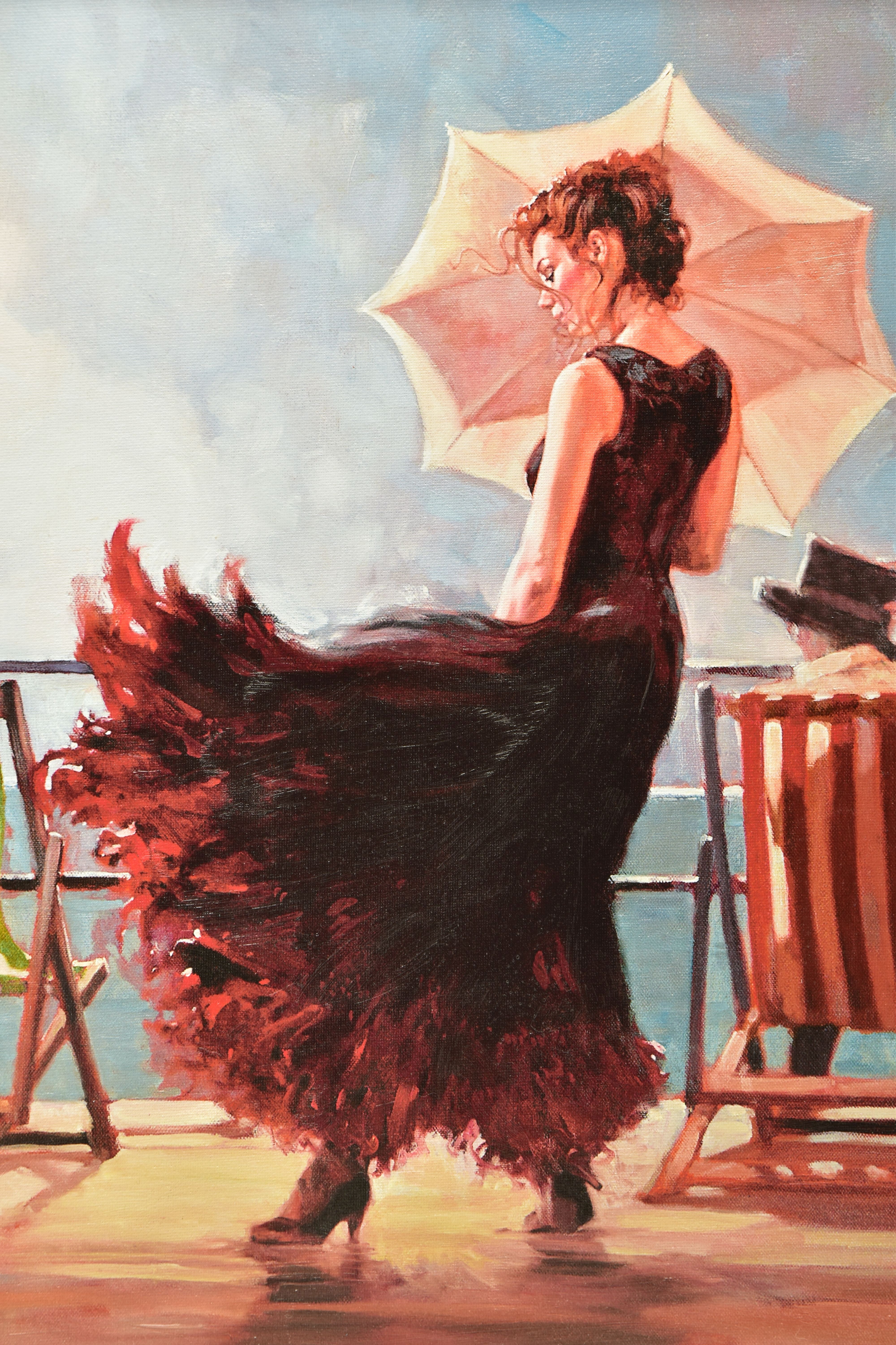 MARK SPAIN (BRITISH 1962) 'DANCING ON THE DECK', a signed limited edition print of figures on the - Image 2 of 9