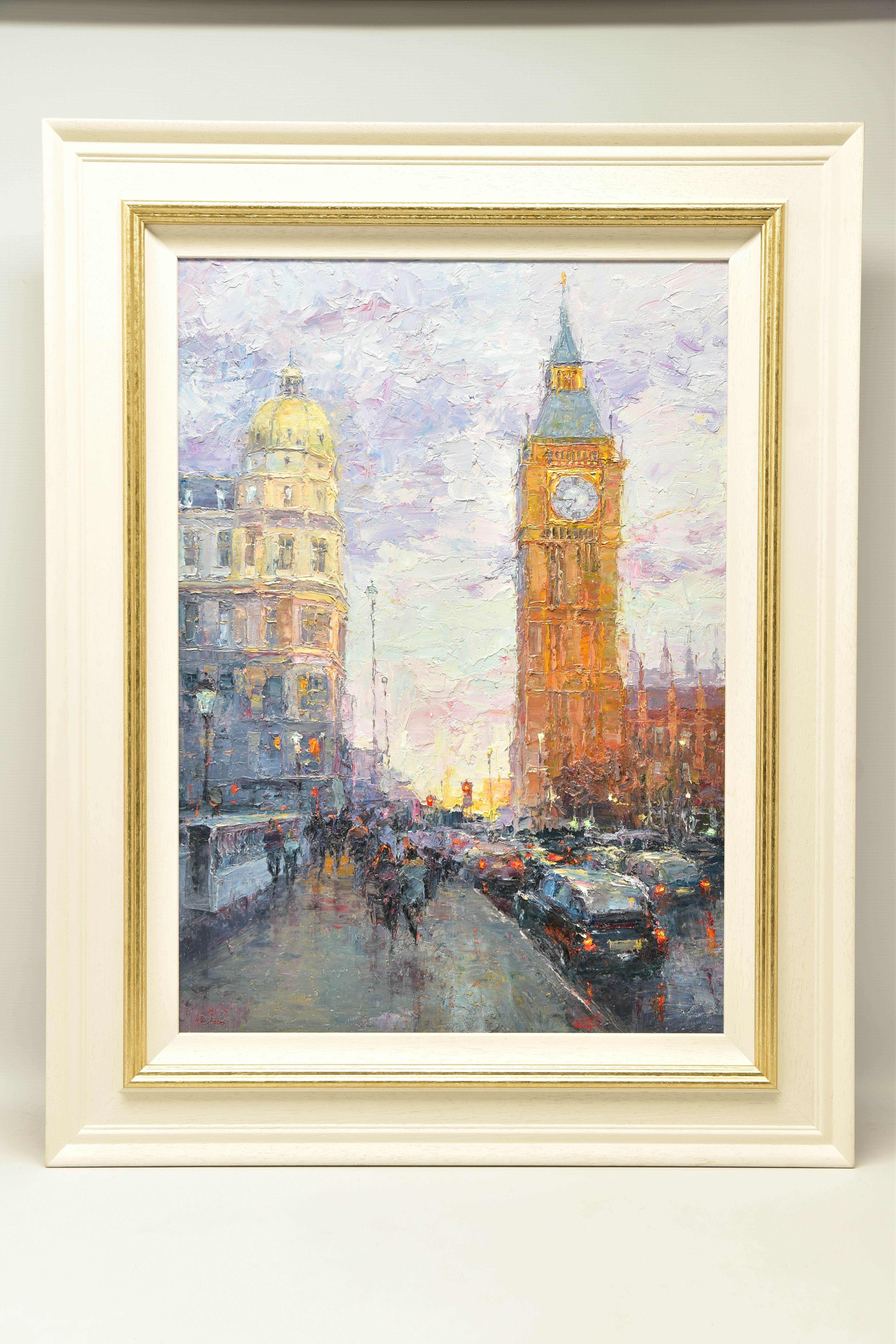 LANA OKIRO (UKRAINE CONTEMPORARY) 'AFTER THE RAIN, WESTMINSTER', an impressionist style London