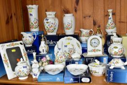 A COLLECTION OF BOXED AND LOOSE AYNSLEY GIFTWARE, MOSTLY COTTAGE GARDEN PATTERN, including a