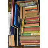 A BOX OF ASSORTED BOOKS, many from the 1950's to include topographical, travel, classics etc