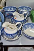 A GROUP OF MASON'S 'BLUE AND WHITE' PATTERN CERAMICS, made for Crabtree & Evelyn, comprising