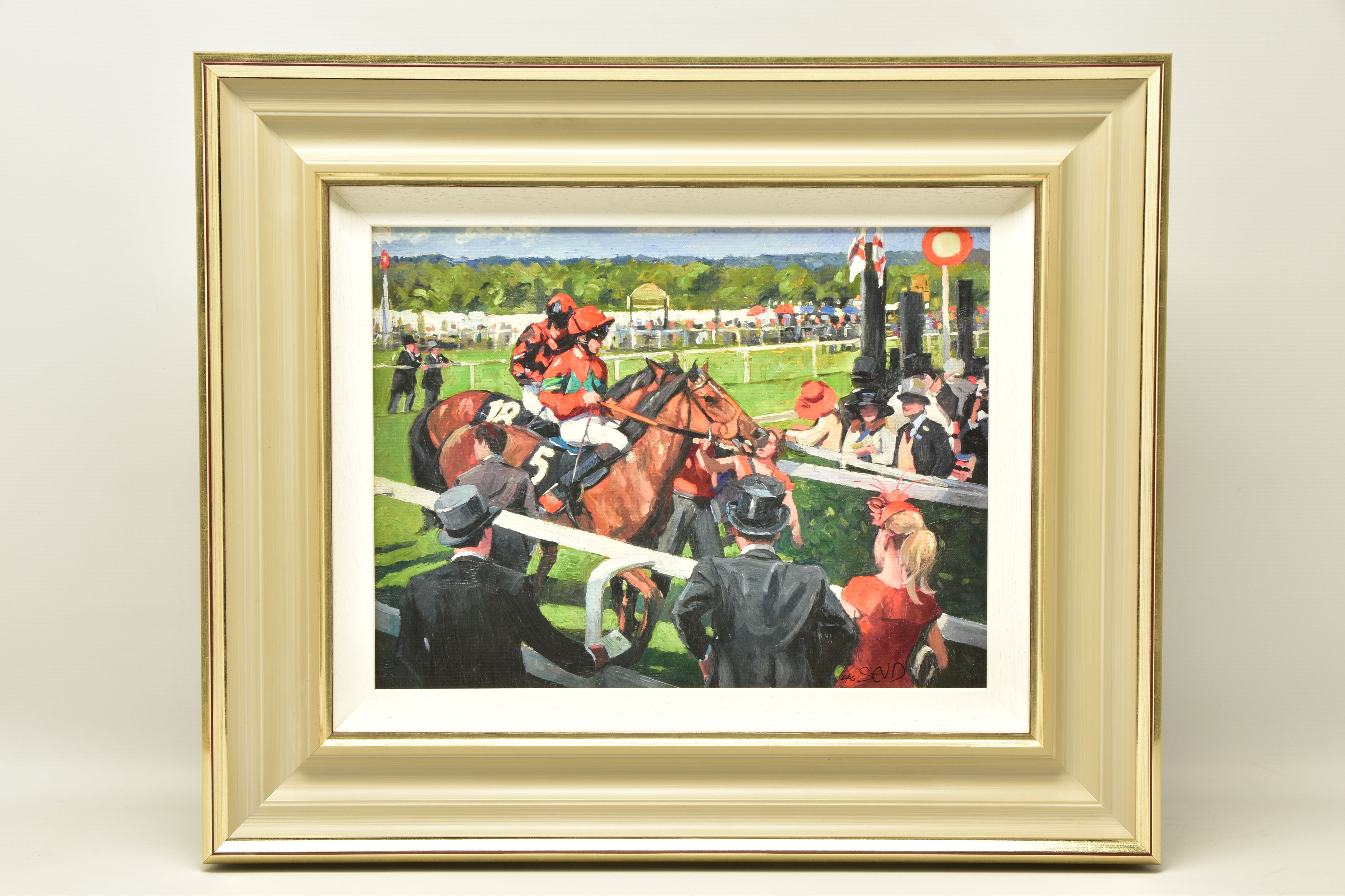 SHERREE VALENTINE DAINES (BRITISH 1959) 'ASCOT RACE DAY III', a signed limited edition print