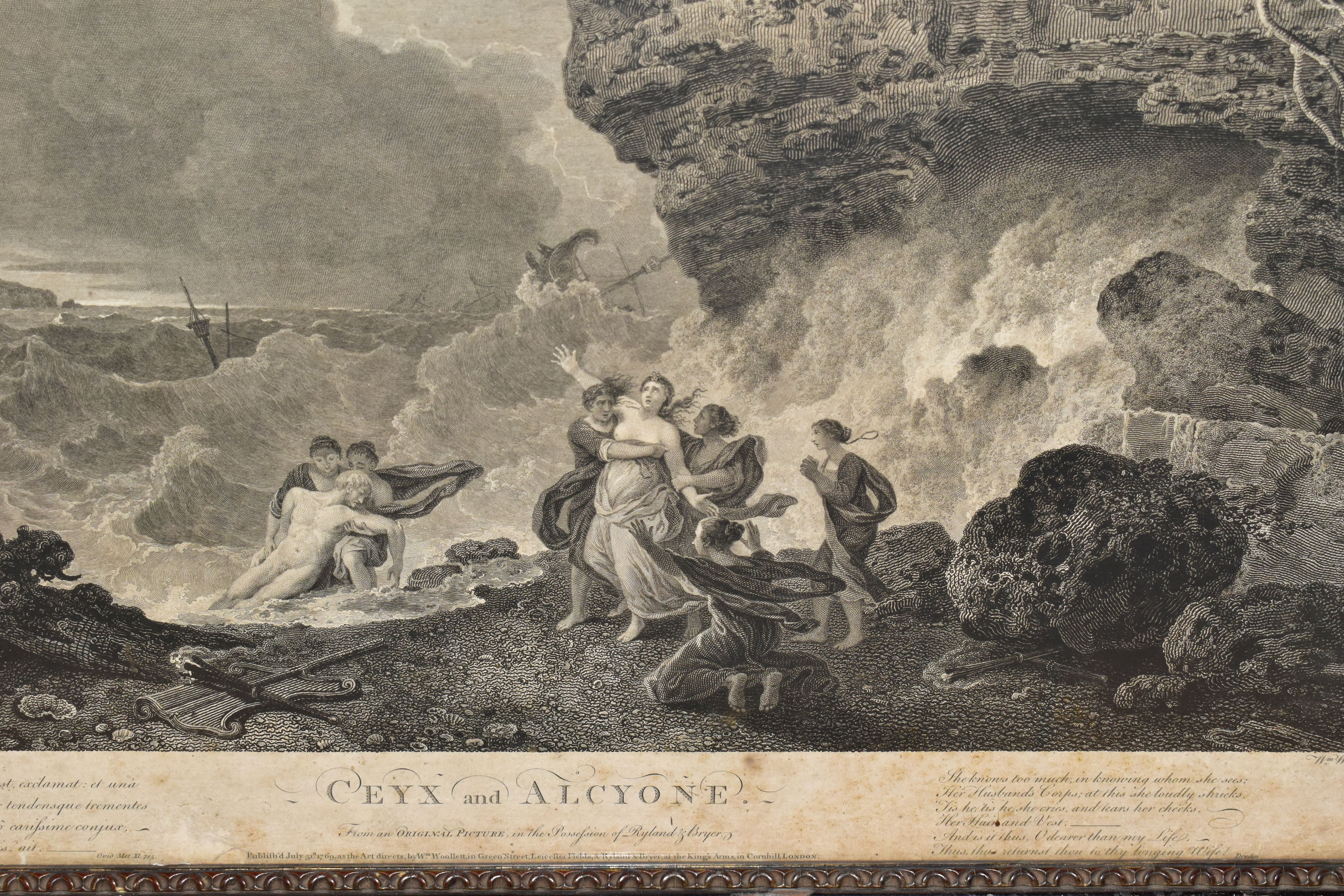 TWO EIGHTEENTH CENTURY ENGRAVING PRINTS BY WILLIAM WOOLLETT, comprising 'Celadon and Amelia' after - Image 7 of 7