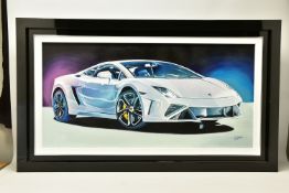 ROZ WILSON (BRITISH 1960) 'LAMBORGHINI AVENTADOR', a study of the Italian supercar, signed bottom