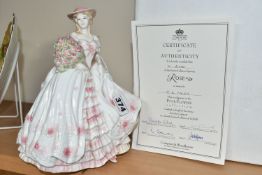 A BOXED LIMITED EDITION COALPORT FOR COMPTON & WOODHOUSE FIGURE 'ROSE' from 'The Four Flowers'