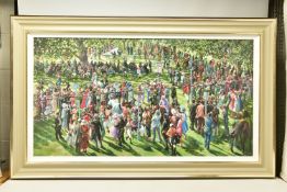 SHERREE VALENTINE DAINES (BRITISH 1959), ' THE WINNERS ENCLOSURE ASCOT' a signed limited edition