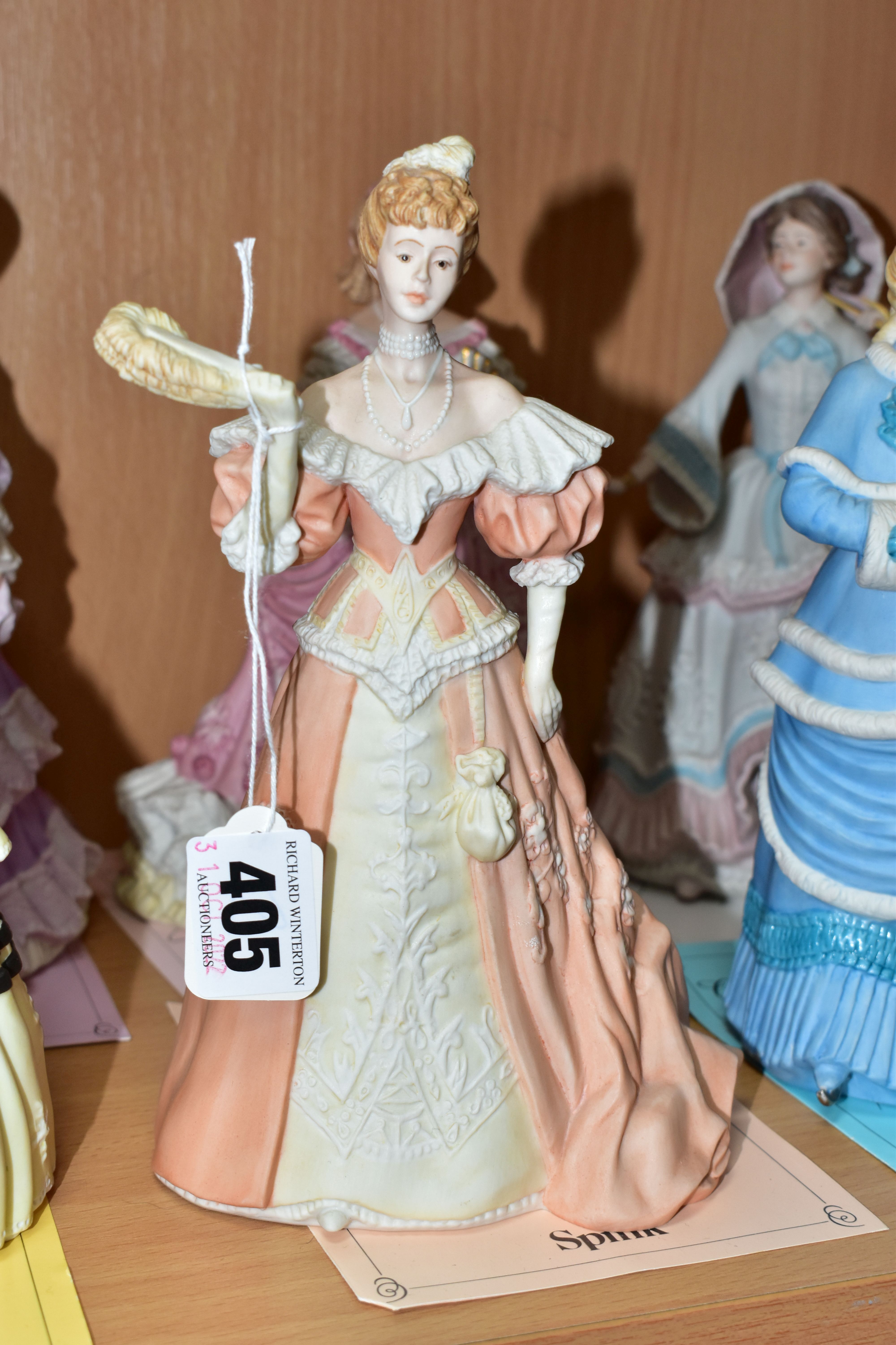 EIGHT WEDGWOOD FOR SPINK LIMITED EDITION BISQUE FIGURINES, comprising The Royal Wedding 1893 no - Image 2 of 6