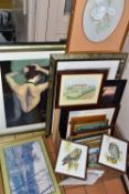 A COLLECTION OF LATE 20TH / EARLY 21ST CENTURY PAINTINGS AND PRINTS, to include C. D. Howells oil on