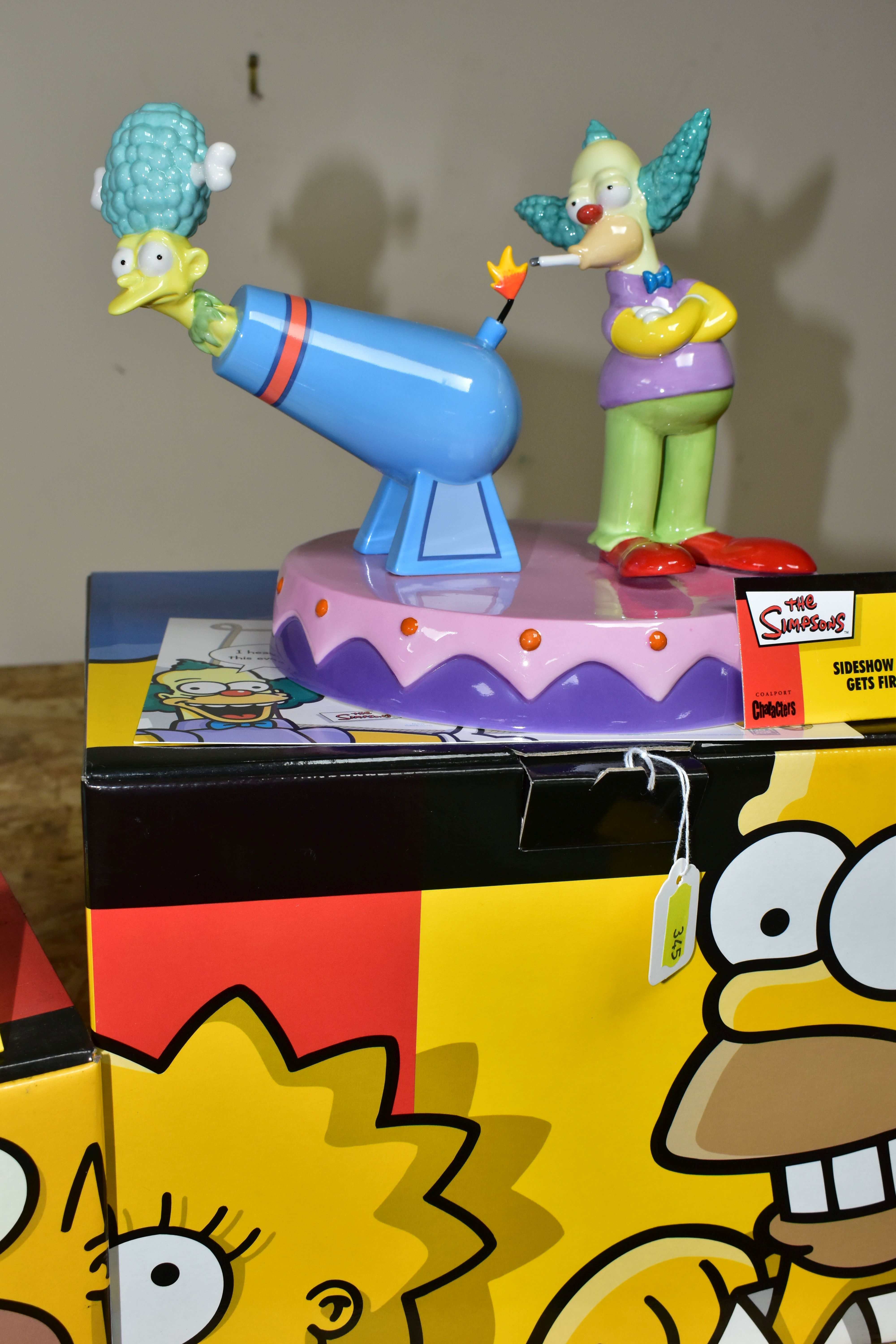 THREE BOXED LIMITED EDITION COALPORT CHARACTERS 'THE SIMPSONS' FIGURE GROUPS, comprising two 'Side - Image 2 of 4
