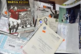 SPORT, TV & MUSIC AUTOGRAPHS, comprising a signed copy of the GEOFF HURST autobiography '1966 And