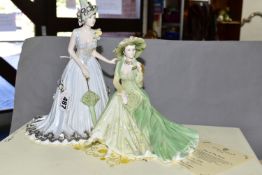 A BOXED COALPORT LIMITED EDITION FIGURE GROUP 'DAY AT THE RACES', no. 356/750, designed by Basia