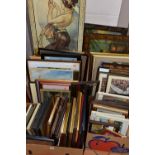 A QUANTITY OF PICTURES AND PRINTS ETC, to include framed prints and biographies of Miss Grace