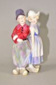 A ROYAL DOULTON FIGURE GROUP 'WILLY-WON'T-HE' HN2150, printed and painted marks, height 14cm (