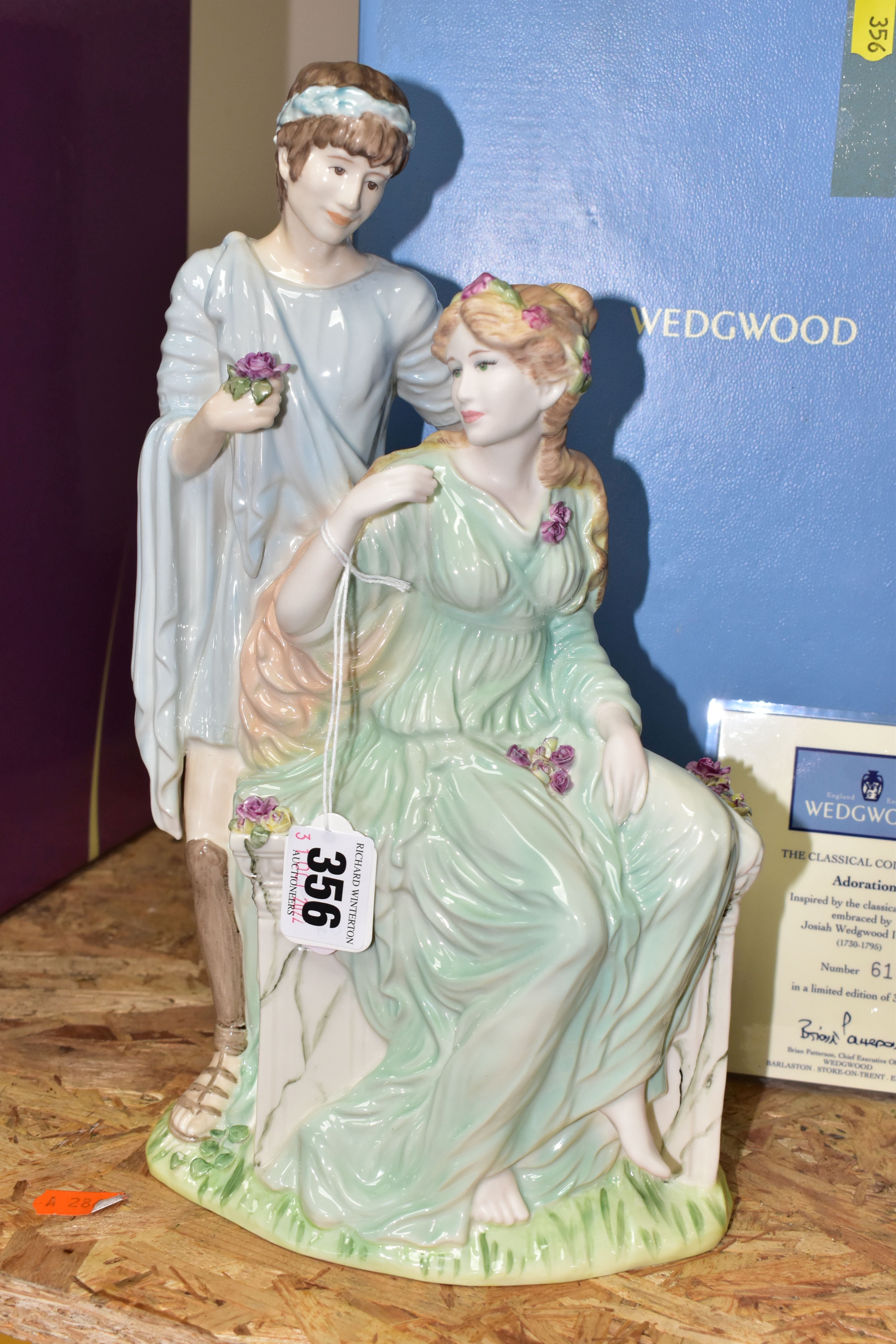 TWO BOXED WEDGWOOD BONE CHINA LIMITED EDITION FIGURE GROUPS FROM THE CLASSICAL COLLECTION, ' - Image 3 of 4
