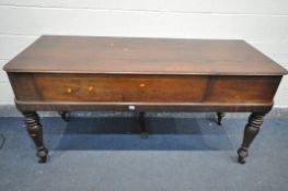 A 19TH CENTURY JOHN BROADWOOD AND SONS MAHOGANY PIANOFORTE, reference number 46306A, with a single