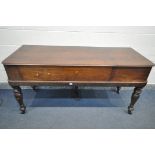 A 19TH CENTURY JOHN BROADWOOD AND SONS MAHOGANY PIANOFORTE, reference number 46306A, with a single