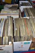 LP RECORDS, eight boxes containing several hundred 33 1/3 LP records, genres mostly Classical,