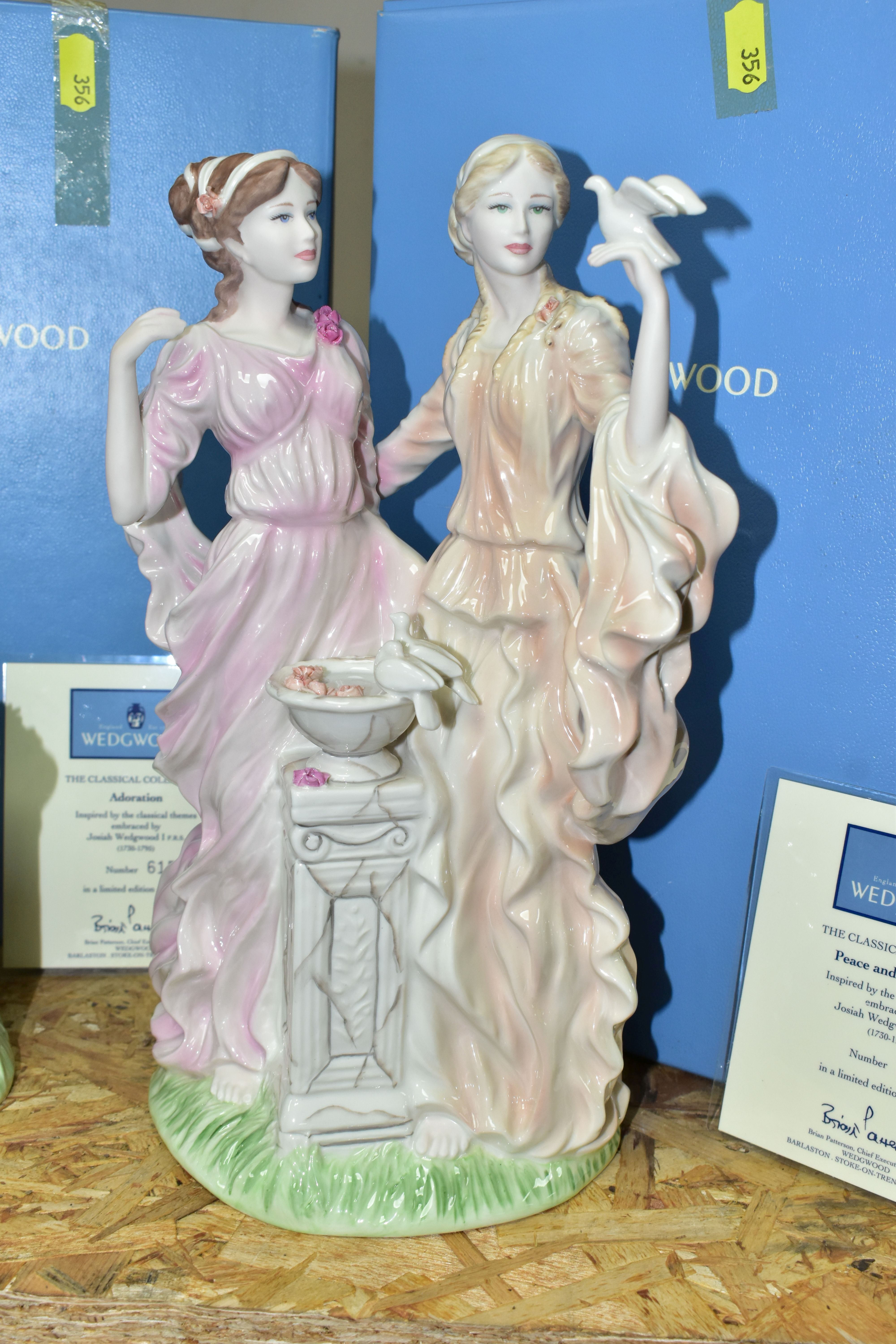 TWO BOXED WEDGWOOD BONE CHINA LIMITED EDITION FIGURE GROUPS FROM THE CLASSICAL COLLECTION, ' - Image 2 of 4