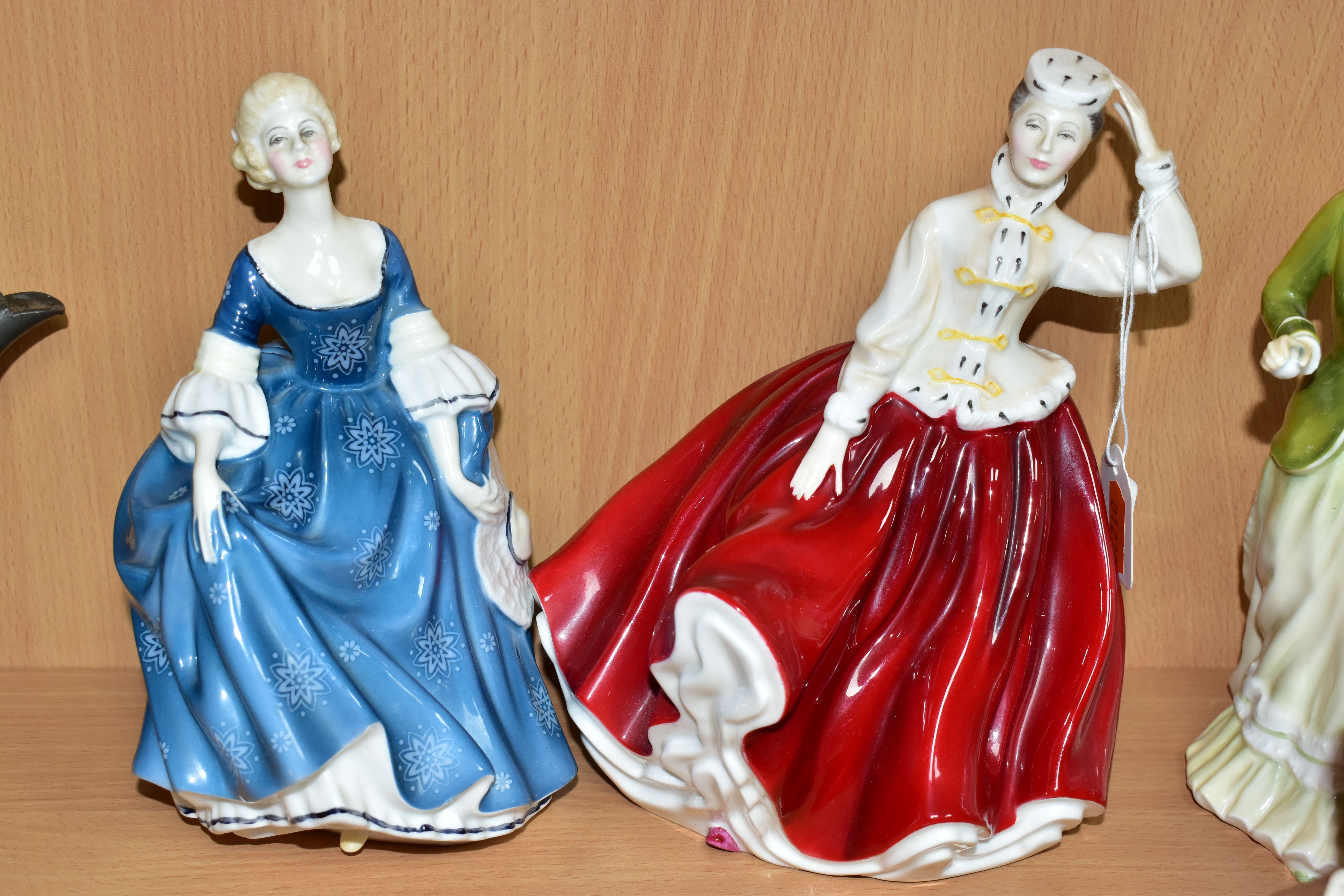 SIX ROYAL DOULTON LADY FIGURES, comprising 'Teresa' HN1682 (extensive stained cracks to the - Image 5 of 6