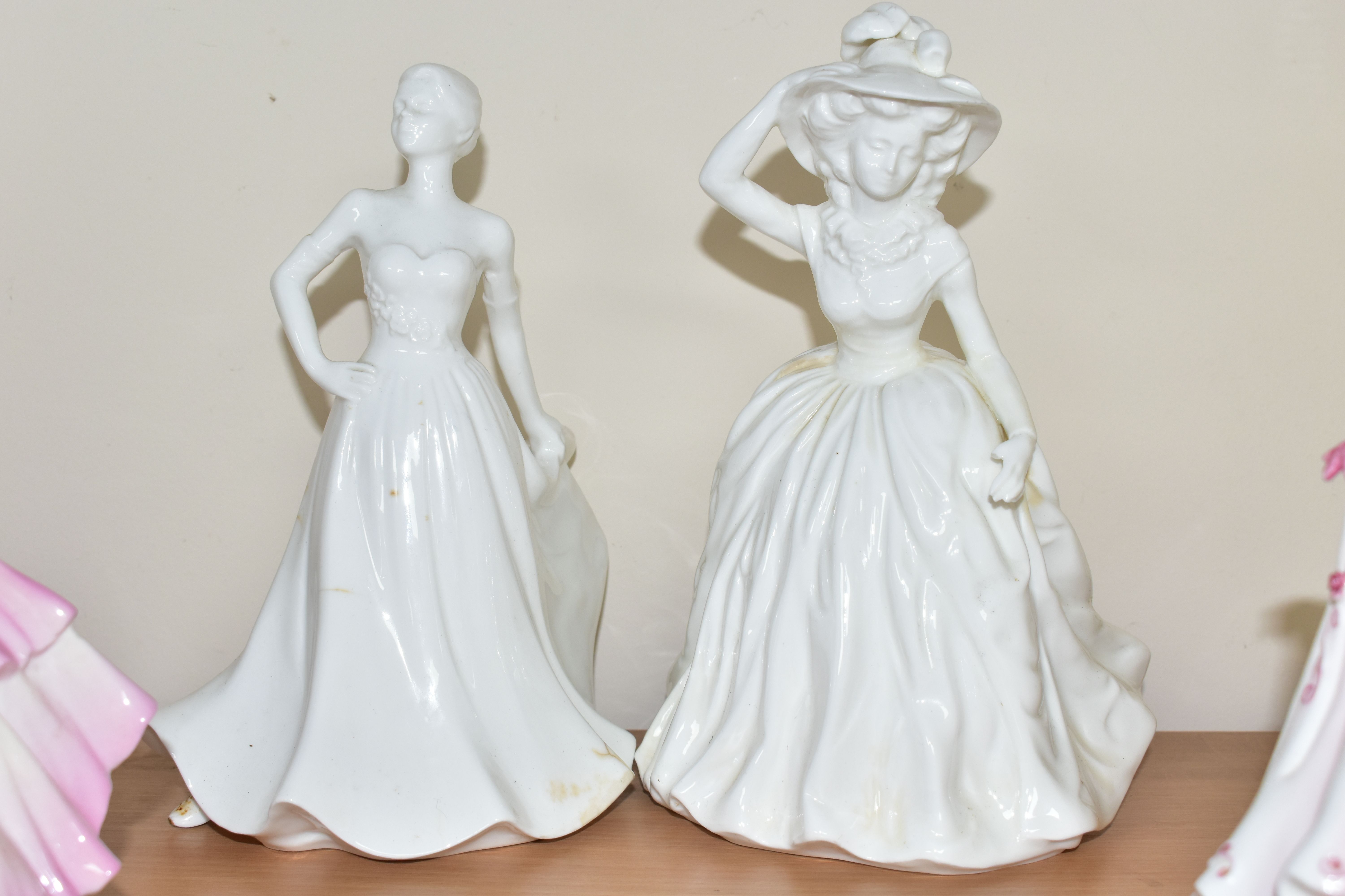 FIVE COALPORT LADY FIGURES, comprising boxed 'Happy Birthday', boxed 'Congratulations', boxed 'Happy - Image 5 of 5