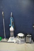 A VAX U88-W1-P UPRIGHT VACUUM along with a Neostar 1969362 thermopot and a Andrew James halogen oven
