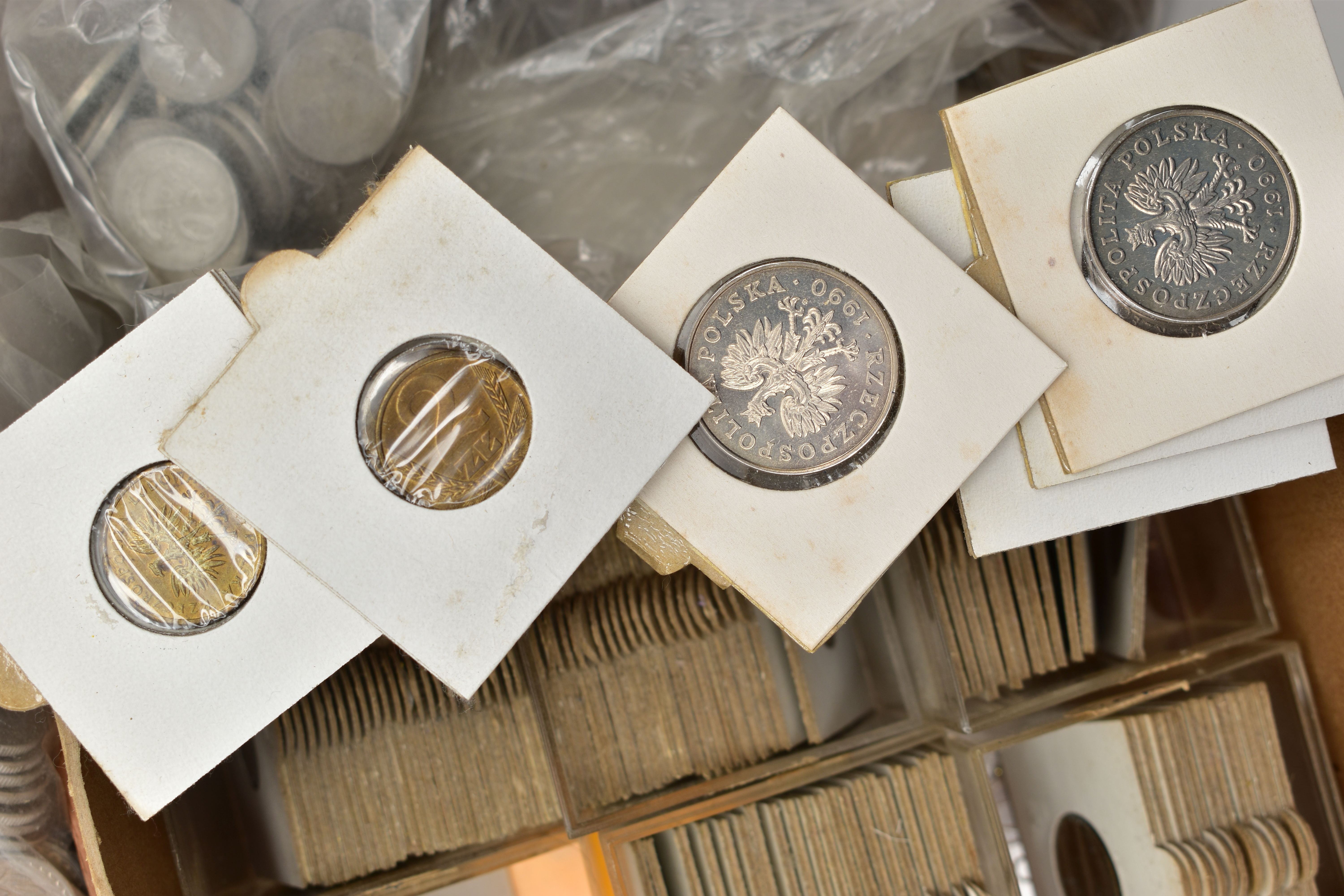 AN AMOUNT OF POLISH COINAGE SOME CONTAINED IN GRADED ENVELOPES BY THE PREVIOUS OWNER, to include mid - Image 2 of 4