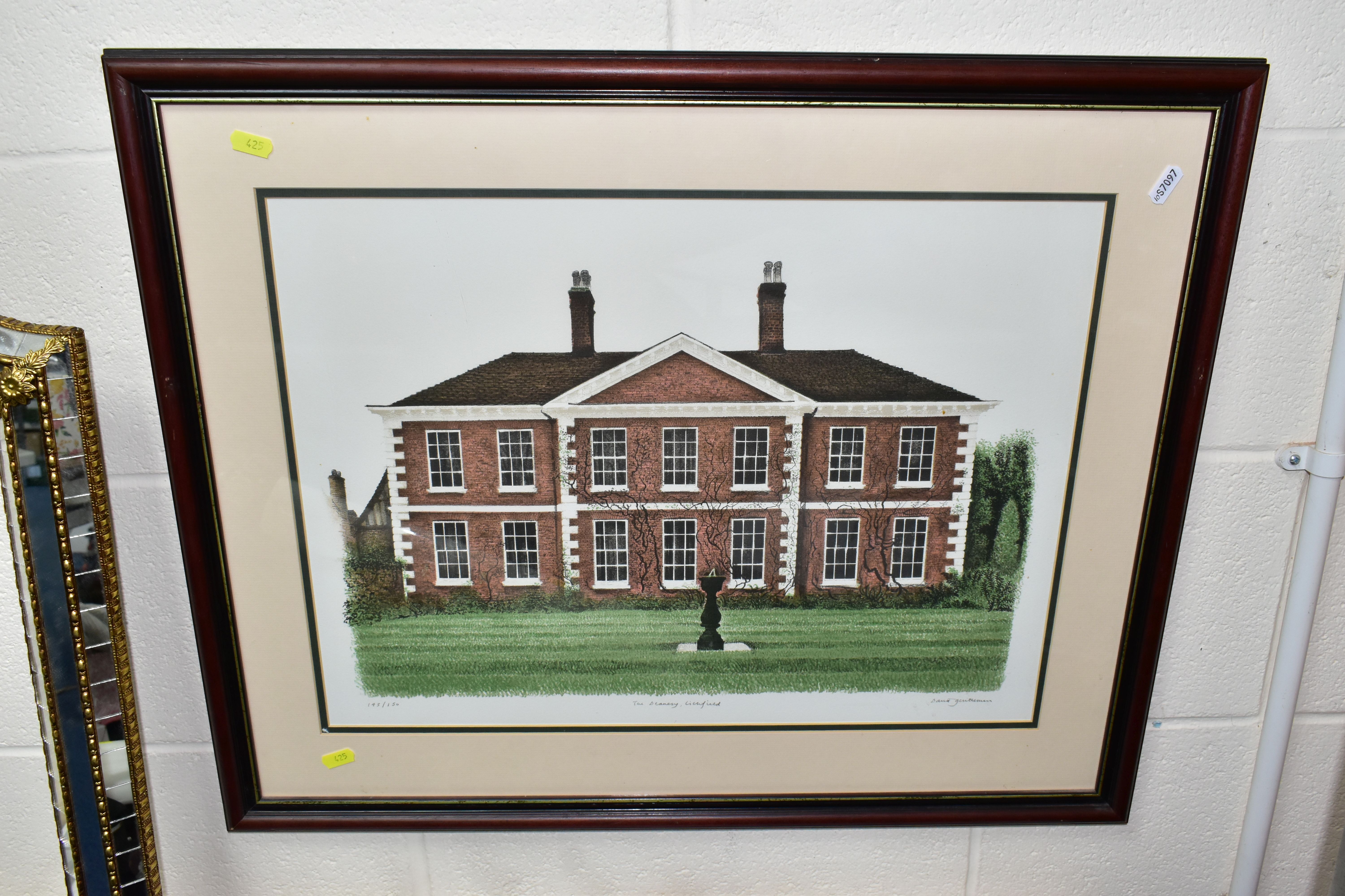 TWO LIMITED EDITION PRINTS BY DAVID GENTLEMAN, 'The Palace, Lichfield' pencil signed 143/150 - Image 3 of 4