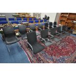 TWO SETS OF FOUR KUSCH+CO OFFICE/RECEPTION ARMCHAIRS, and four other office armchairs (12)