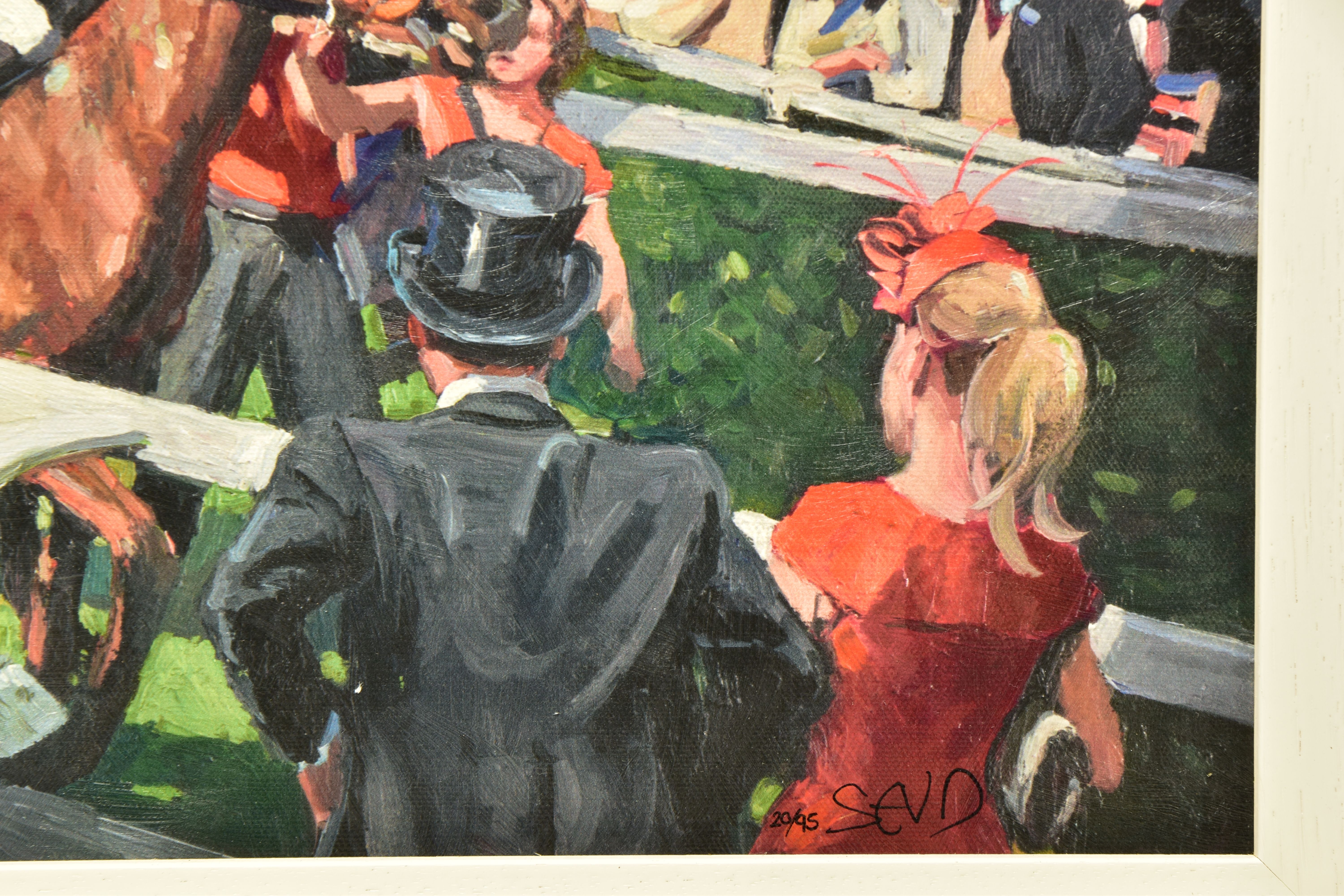 SHERREE VALENTINE DAINES (BRITISH 1959) 'ASCOT RACE DAY III', a signed limited edition print - Image 3 of 6