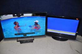 A PANASONIC TX-32FS500B 32in TV with remote along with E-motion W216/69G-GB with no remote (both PAT