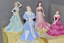 FOUR BOXED COALPORT 'THE COLLINGWOOD COLLECTION' FIGURINES, comprising Catherine, Mary and Marie,